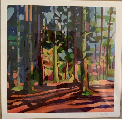 Print of 'A walk through the woods'