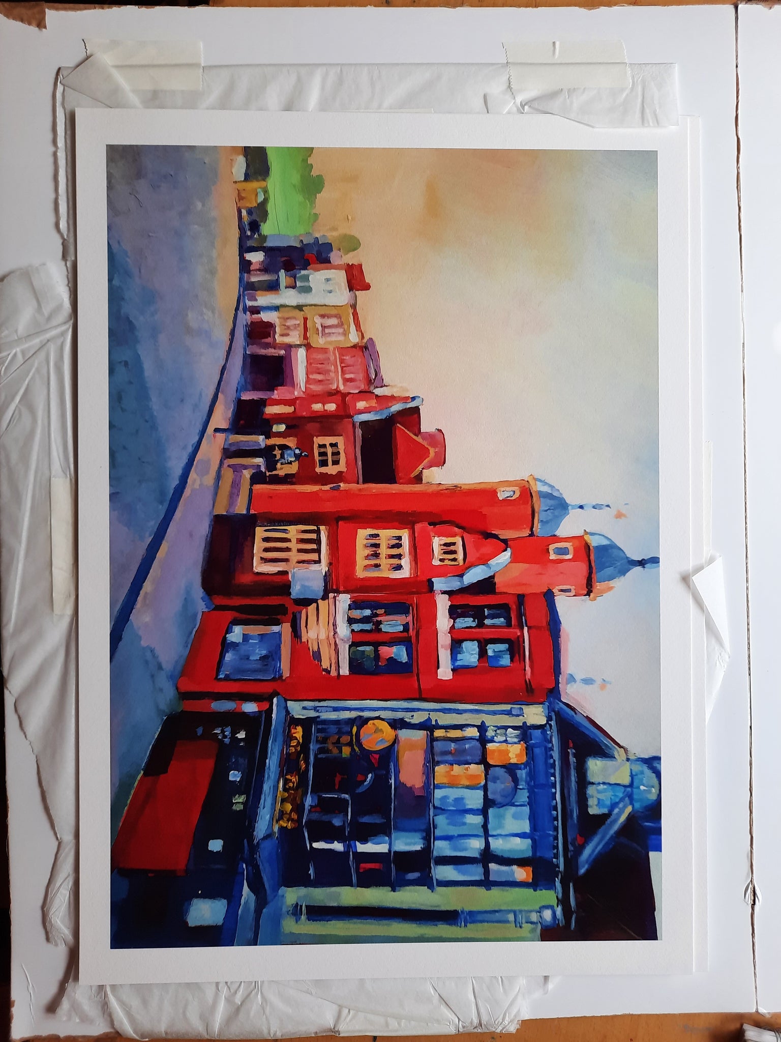 Print of Guildford High Street