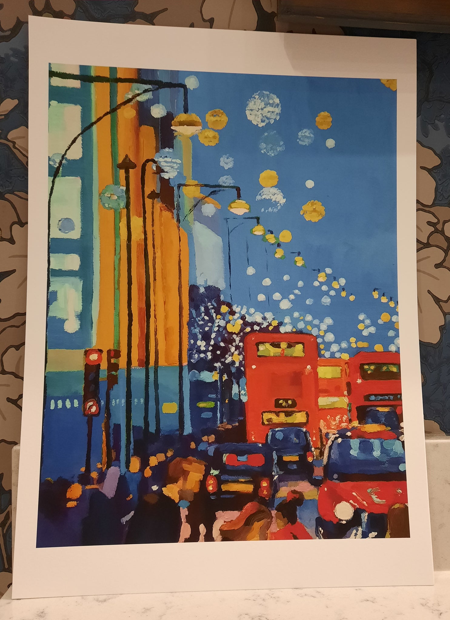 Print of Christmas on Oxford Street