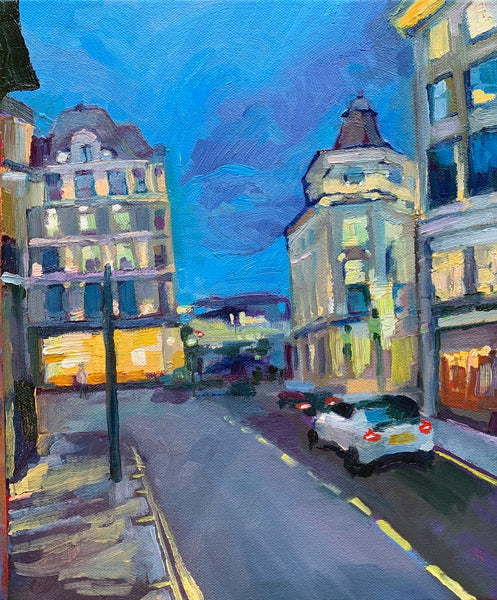 Dusk in Mayfair, London